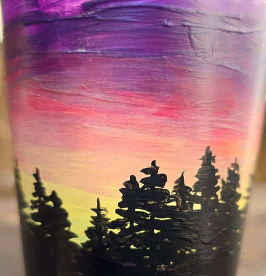 Brandywine Glass- Skyline Sunset Art