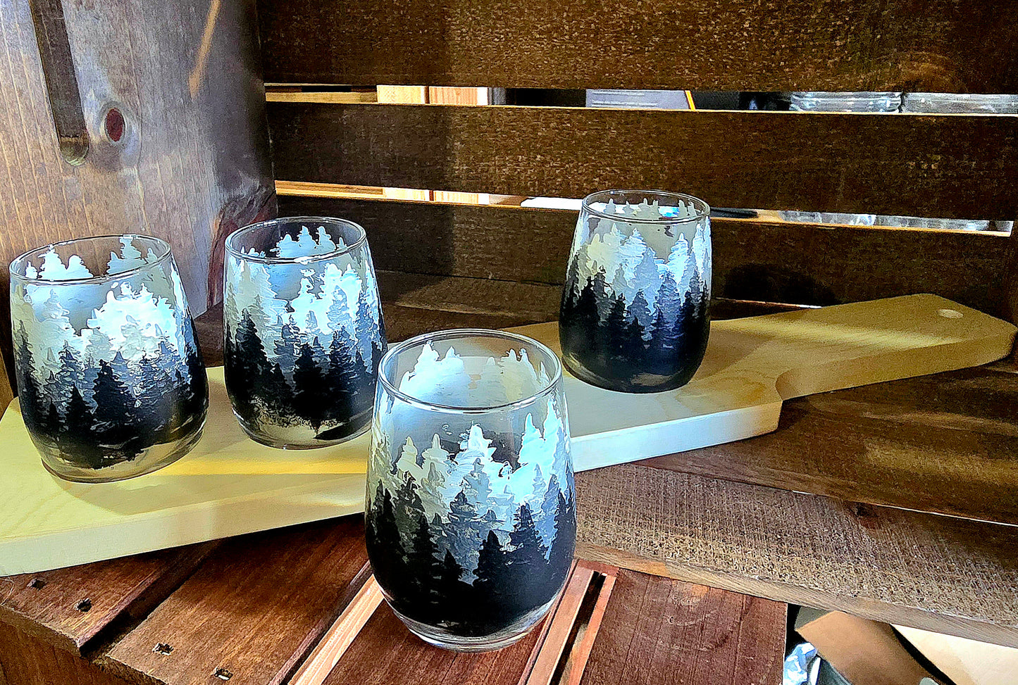 Taster Glasses and Sets- Forest Tree Art