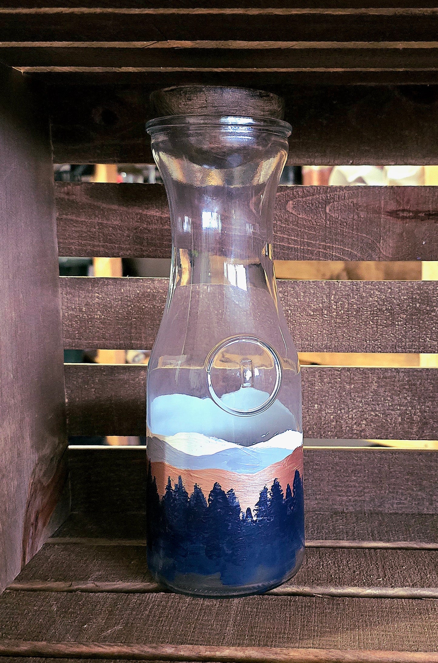 Juice Carafe- Mountain Art