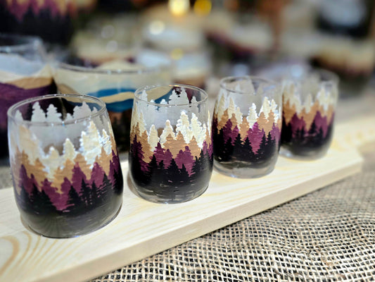 Taster Glasses and Sets- Forest Tree Art