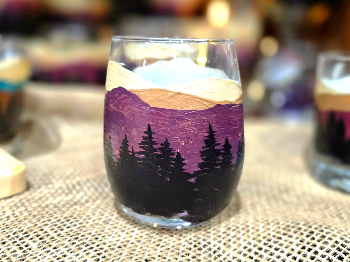 White Wine Glass- Mountain Collection