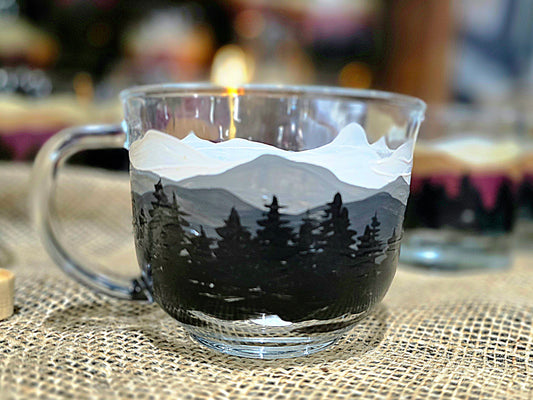 Tea Mug- Mountain Art