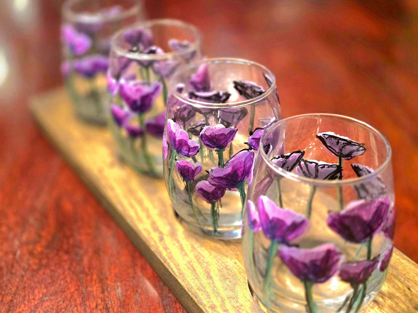 Taster Glasses and Sets- Poppy Art