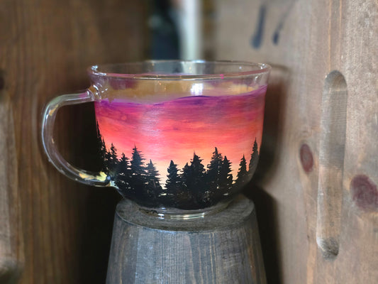 Tea Mug- Skyline Sunset Art