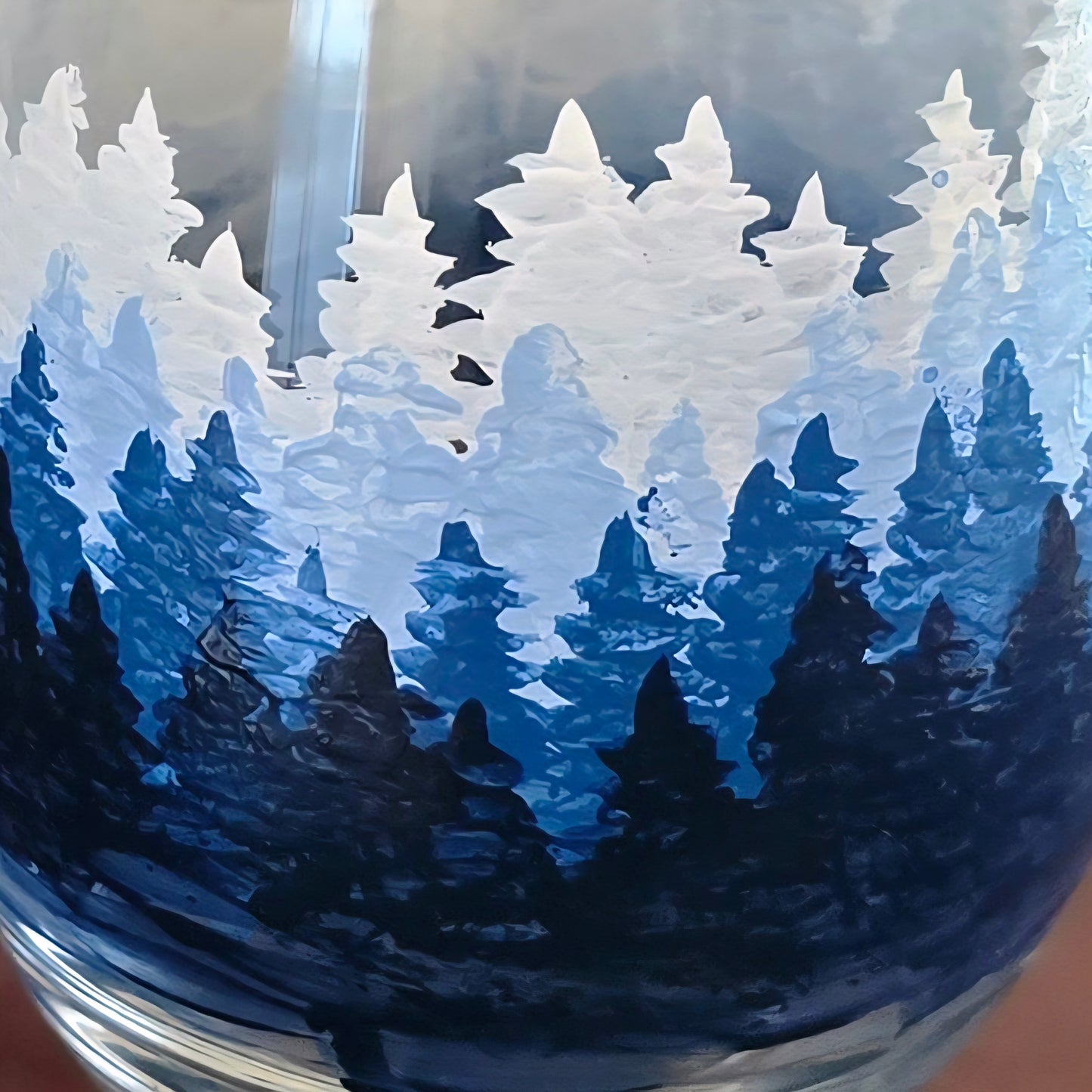 Brandywine Glass- Forest Trees Art