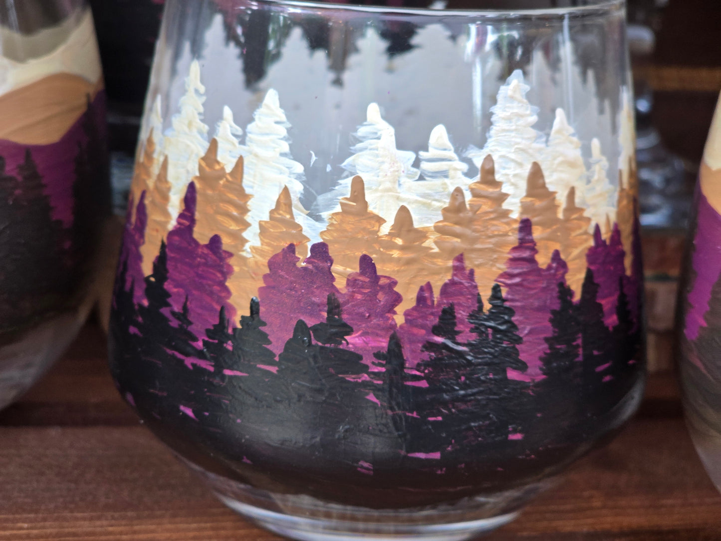 Brandywine Glass- Forest Trees Art