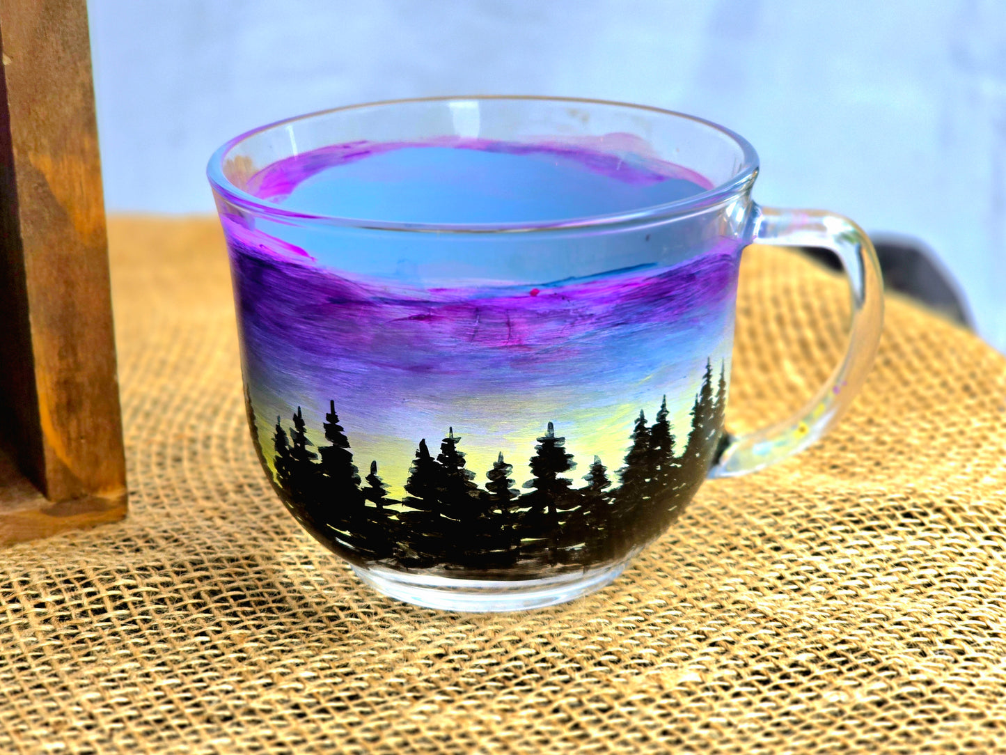 Tea Mug- Skyline Sunset Art