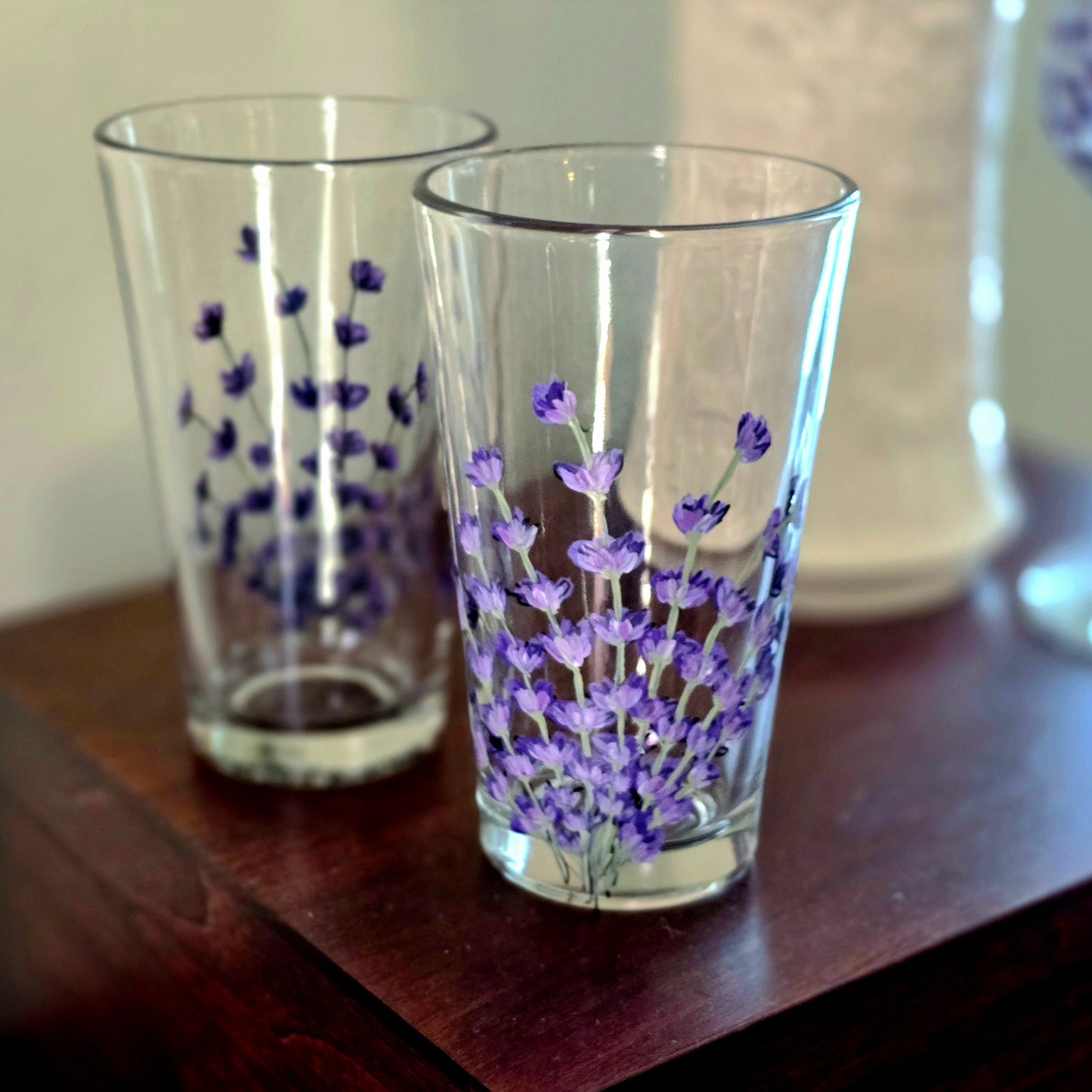 Pint Glass- Lavender Art