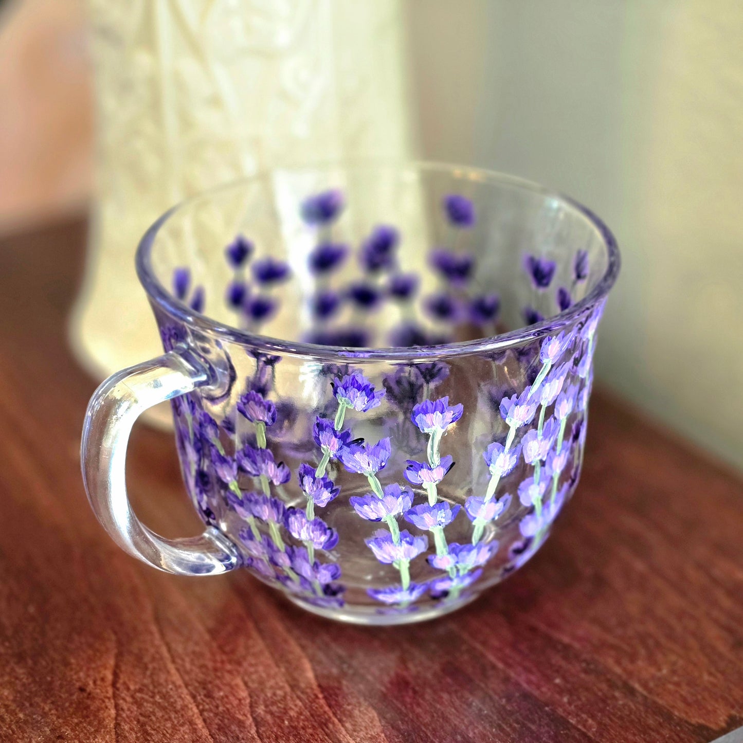 Tea Mug-Lavender Art