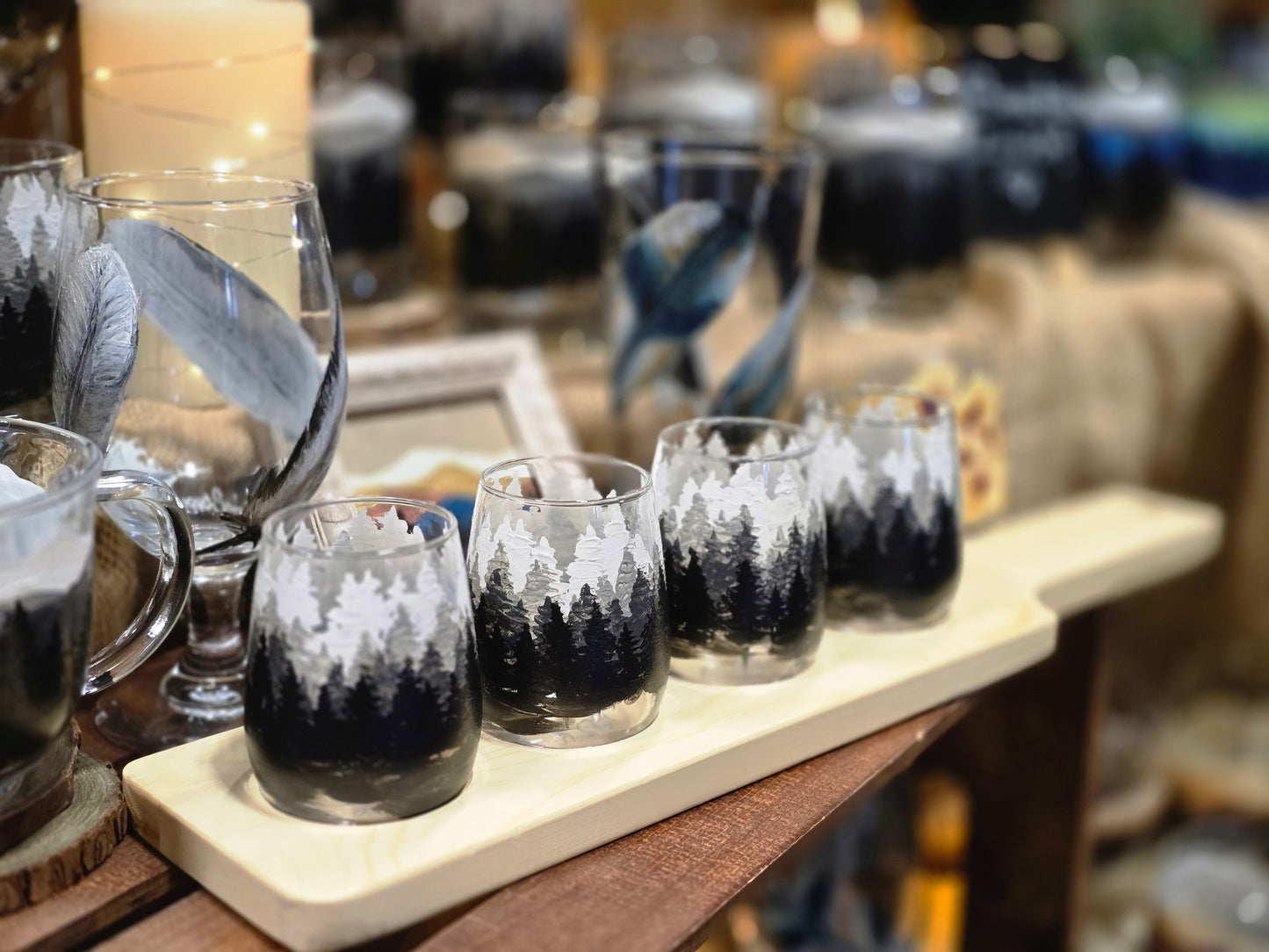 Taster Glasses and Sets- Forest Tree Art