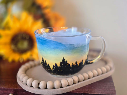 Tea Mug- Skyline Sunset Art