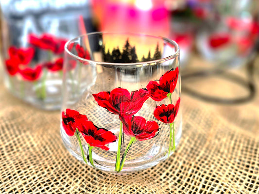 Brandywine Glass- Poppy Art