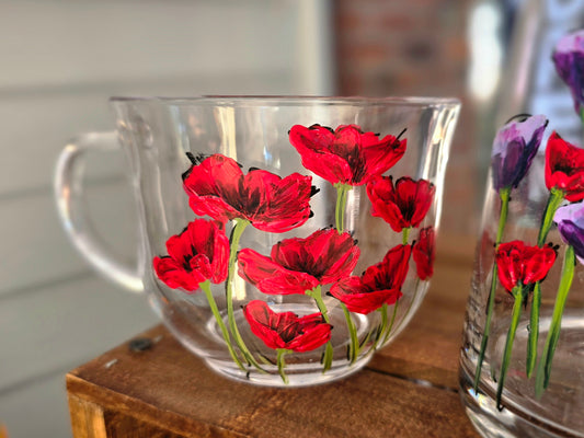 Tea Mug- Poppy Art