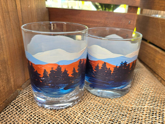 Double Old- Fashioned Glass- Mountain Collection